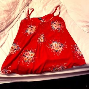 Pink flower tanktop